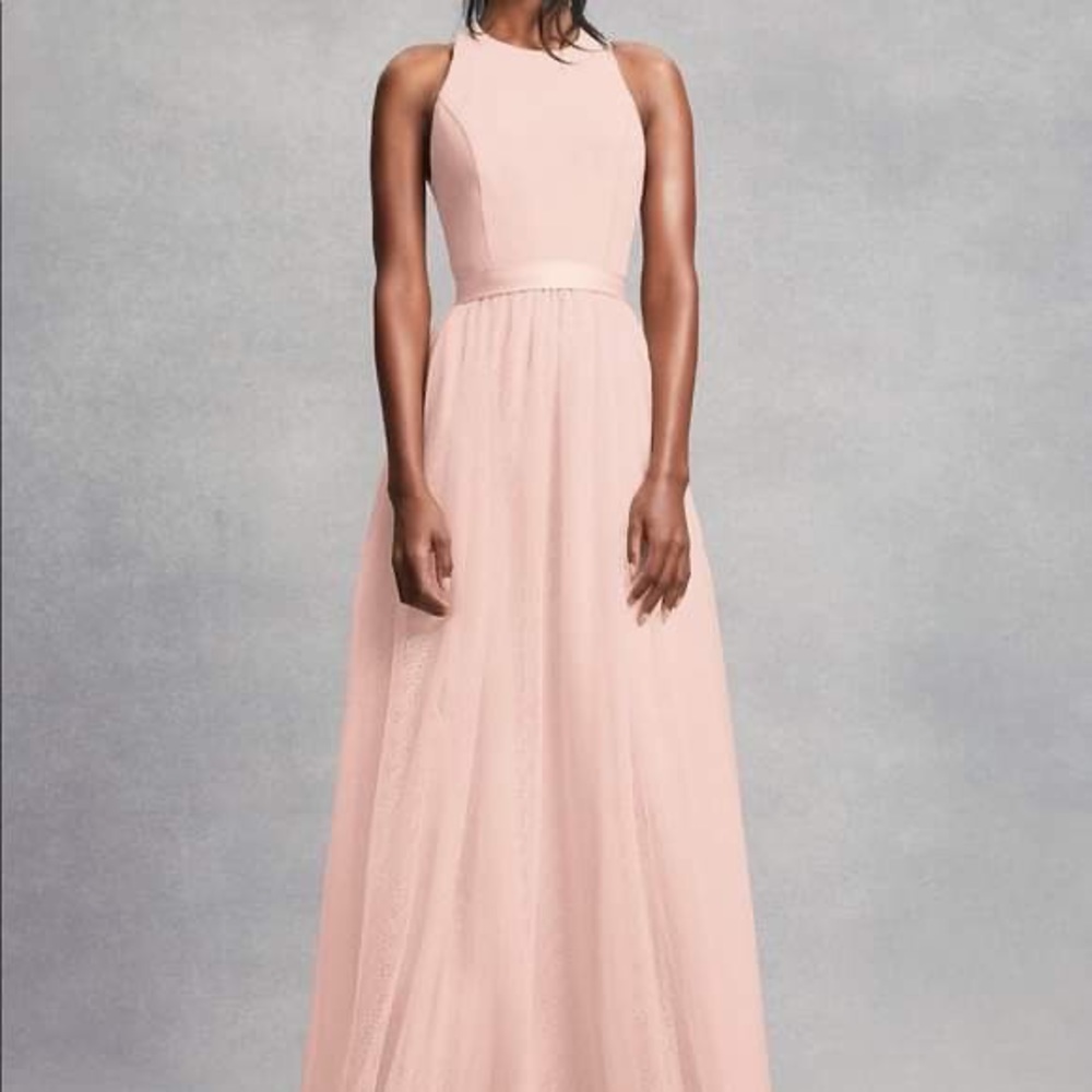 Vera Wang White Collection Blush or Petal Pink (David’s Bridal) Bridesmaid Dress